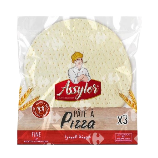 Pâte pizza Assylor Familial x3