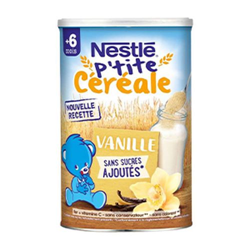 Nestle P'tite Céréale Vanille Lata (+6) 400g