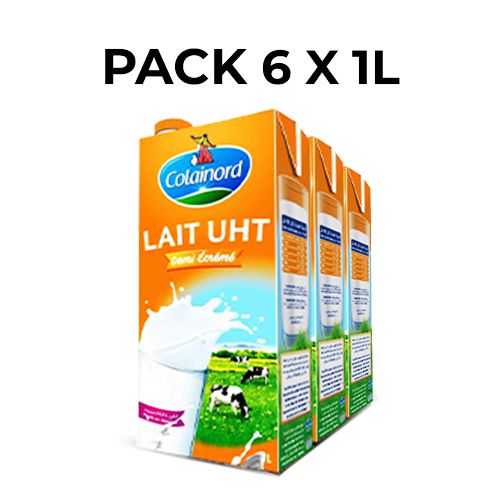 Pack Lait Colainord Demi-Écrémé 6 x 1L