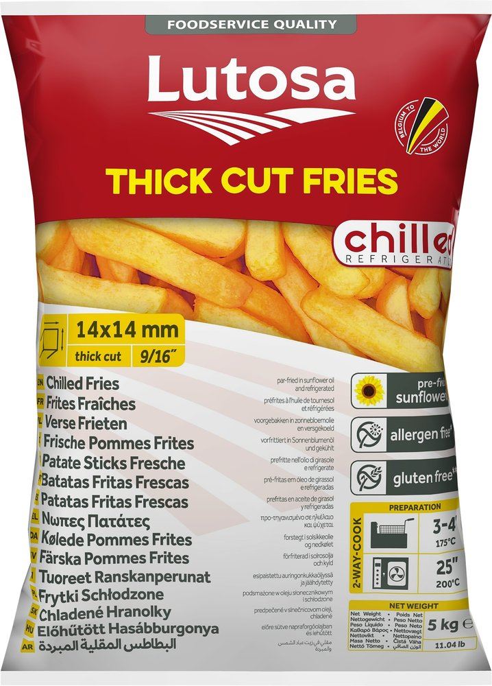 Pomme Frite 14/14 Congelé Lutosa 5kg