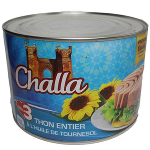 Challa Thon Entier À huile De Tournesol 1,7kg