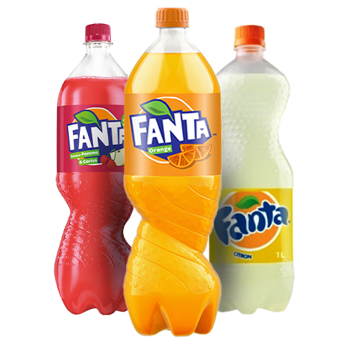Fanta 1L Orange - Citron - Pomme
