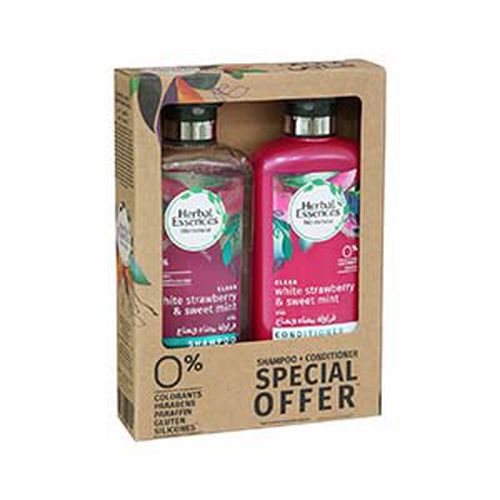 Pack Herbal Essences Bio 0% Colorants-Gluten-Silicones Shampoo+Conditioner
